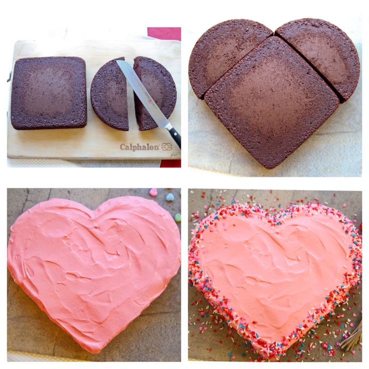 Jak udělat dort ve tvaru srdce